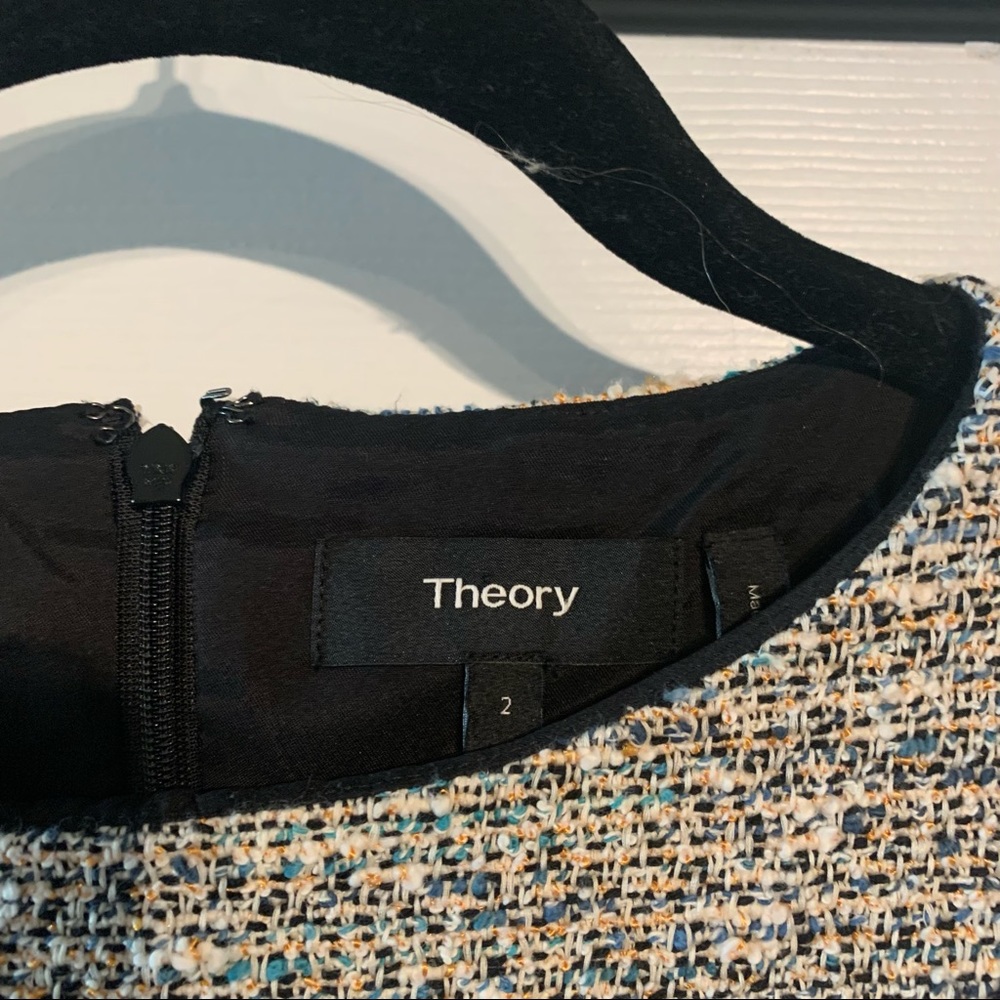 Theory Betty Tweed Sheath Dress - Size 2 - Picture 4 of 6